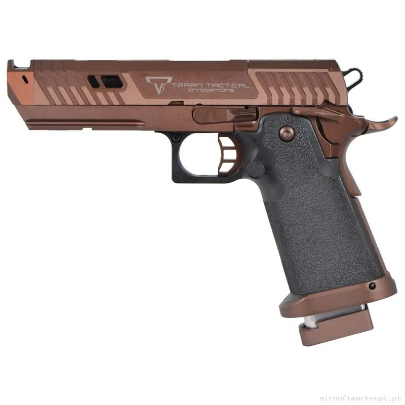 Réplica GBB Pistola Hi-Capa 5.1 Tti 2011 Jw4 Sand Viper Rose Gold/Negra — Pistolas — Airsoft Market PT
