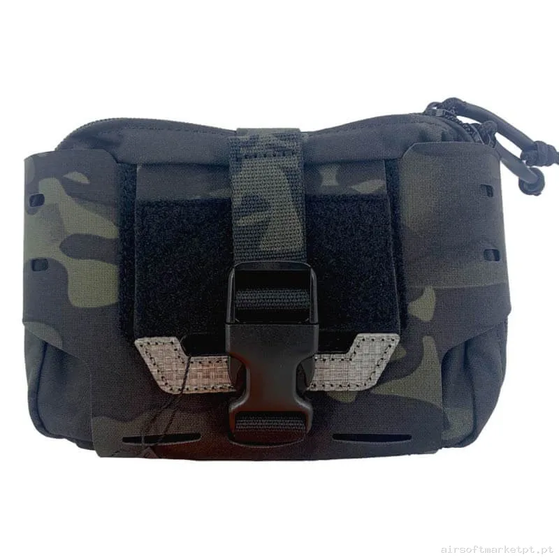 Pouch Médico Conquer Cortado a Laser IFAK Estilo Multicam Black — Coletes & Rigs — Airsoft Market PT