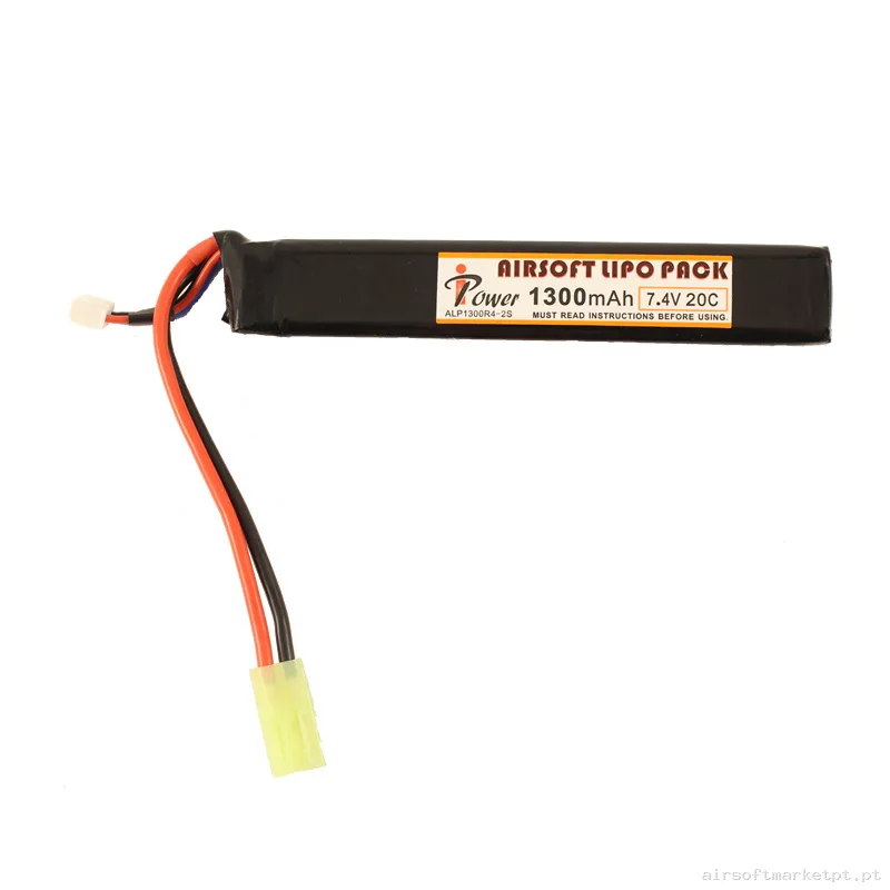 Bateria Lipo Stick Ipower 1300mah 7.4v 20c — Baterias & Carregadores — Airsoft Market PT
