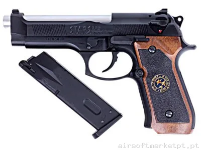 Beretta Stars M92 Biohazard WE Preto — Pistolas — Airsoft Market PT (foto 4)