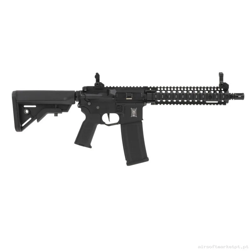 Replica Aeg Bushido Jin Negra Mk18 Etu Full Metal- Saigo Defense — Rifles de Assalto (AR/M4/AK) — Airsoft Market PT