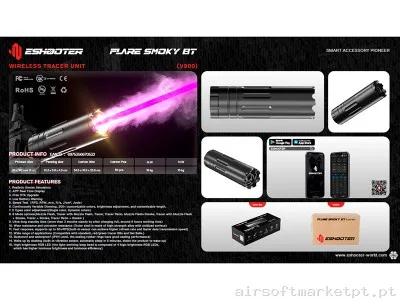 Traçador Flare Smoky BT V900 E-Shooter — Supressores & Tracers — Airsoft Market PT (foto 2)