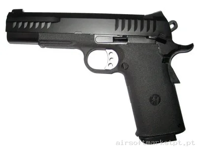 Hi Capa KP-08 Kjw Gas Preto — Pistolas — Airsoft Market PT