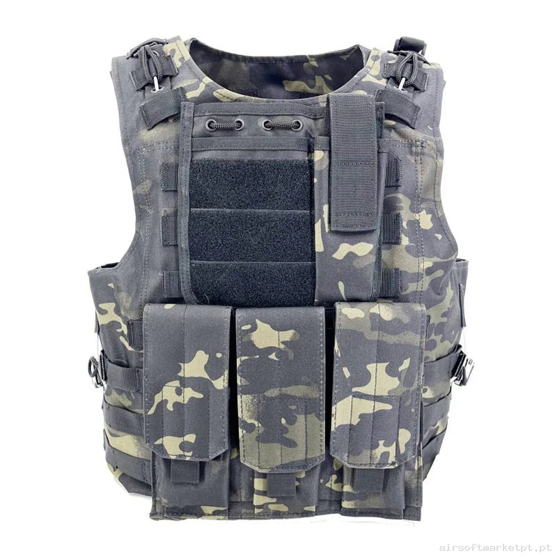 Chaleco Airsoft FSBE - Multicam BLACK — Coletes & Rigs — Airsoft Market PT