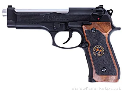 Beretta Stars M92 Biohazard WE Preto — Pistolas — Airsoft Market PT