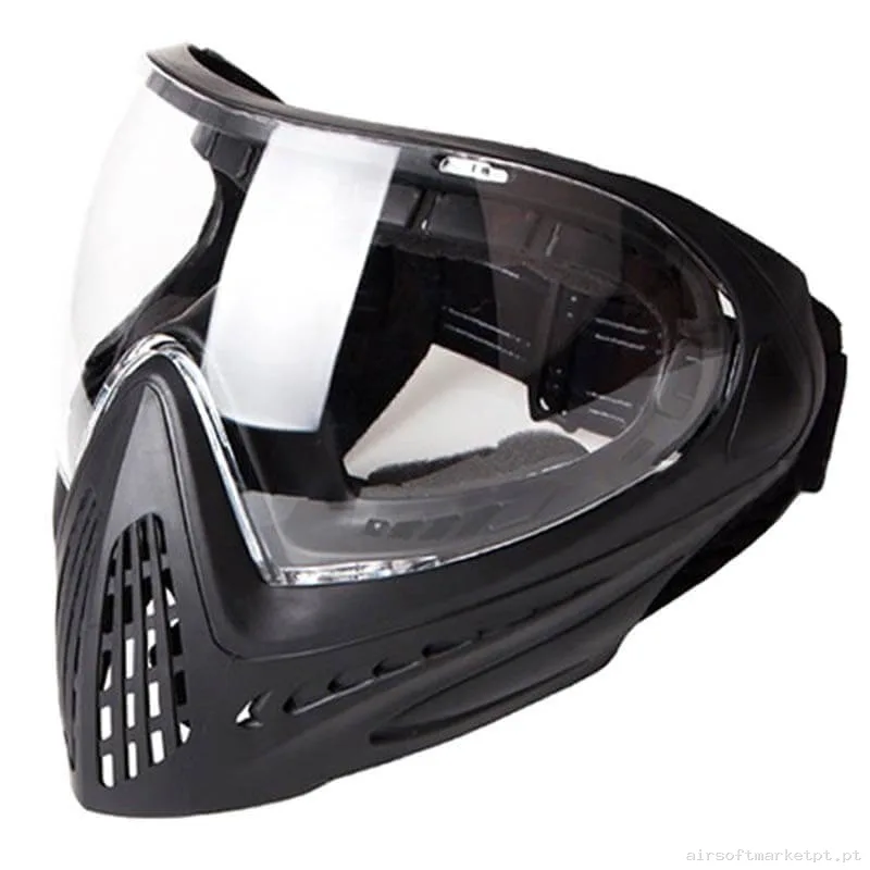 Máscara Pantalla Fma F1 Full Face FM-F0025 Transparente negra — Proteção Ocular & Facial — Airsoft Market PT