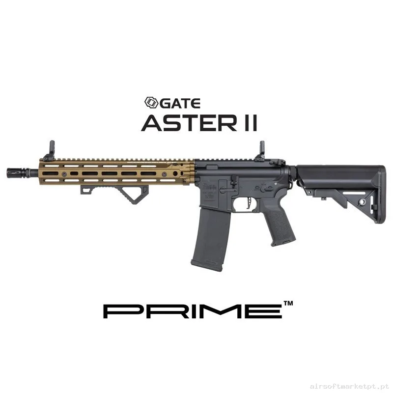 RÉPLICA AEG RIS III 12,5" DANIEL DEFENSE SA-P28 PRIME ASTER II SPECNA ARMS NEGRA/BRONCE — Rifles de Assalto (AR/M4/AK) — Airsoft Market PT