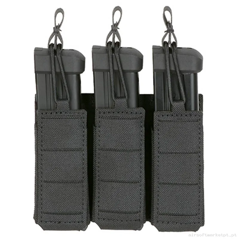 Pouch Magazine Pouch Triplo Pistola Oem Láser Cut negro — Carregadores / Magazines — Airsoft Market PT
