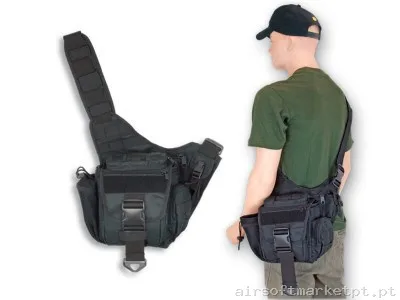 Bolsa Ombro Tatica Barbaric Preto — Sacos & Mochilas — Airsoft Market PT
