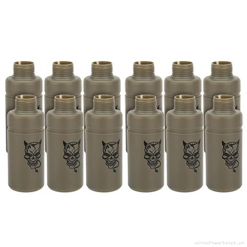 Consumível Granada Carcasa Thunder B Devil Hakkotsu Pack 12u — Grenades & Lançadores — Airsoft Market PT