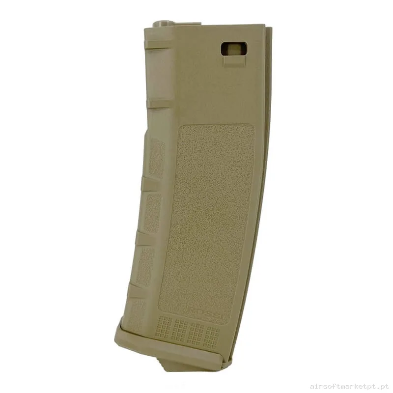 Magazine Réplica Midcap M4 Rossi Polimero 120 Bbs tan — Carregadores / Magazines — Airsoft Market PT