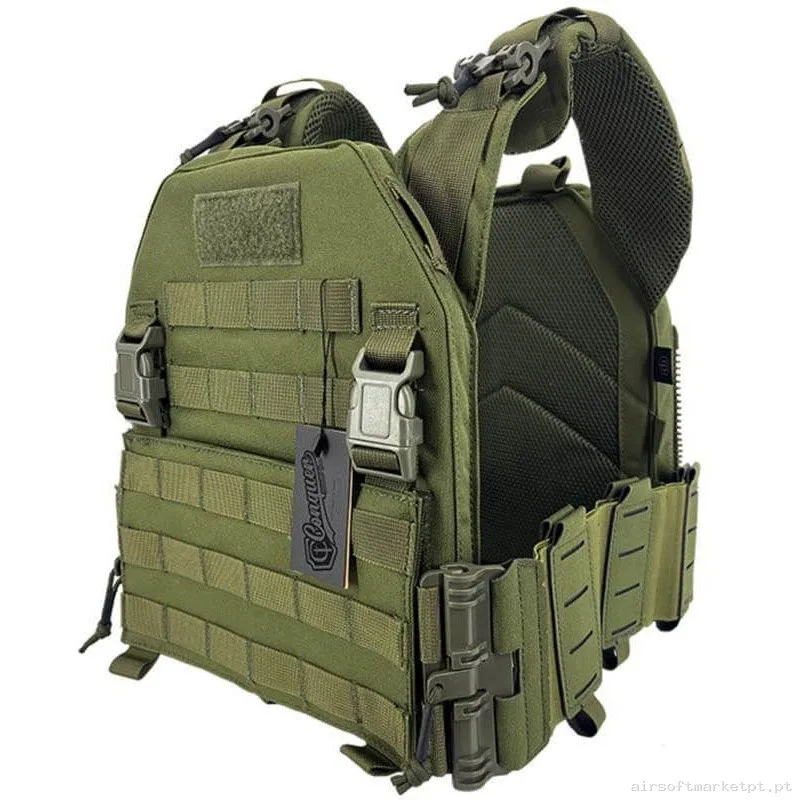 CHALECO MPC CONQUER 2.0 VERDE OD — Coletes & Rigs — Airsoft Market PT
