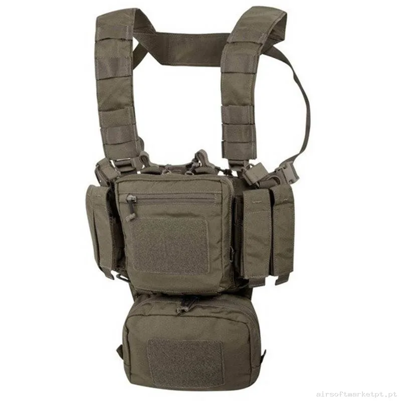 Chaleco Chest Rig Helikon-Tex Training Mini Rig Ral 7013 — Coletes & Rigs — Airsoft Market PT