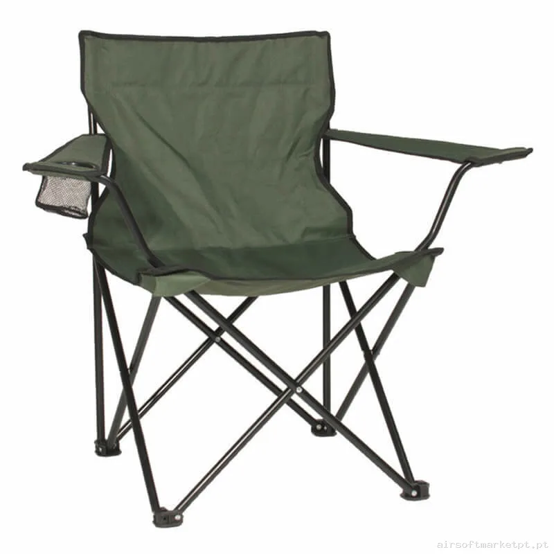 Cadeira de Camping Dobrável Mil-Tec Relax Chair verde od — Outros — Airsoft Market PT