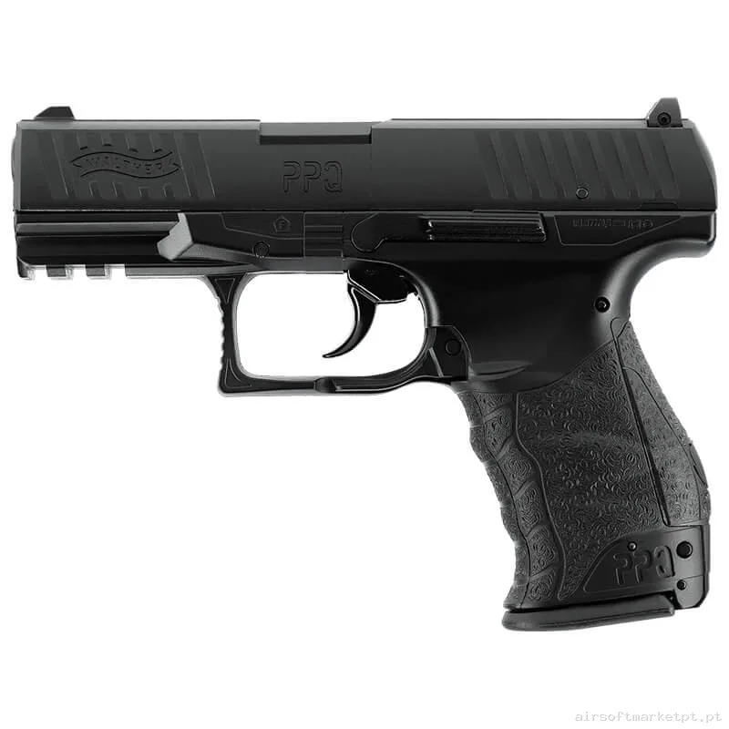 Airgun CO2 4.5mm Pistola Umarex Walther Ppq negra — Pistolas — Airsoft Market PT