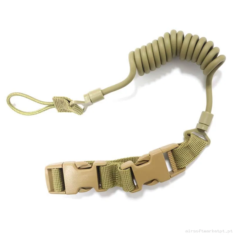 Correa Tática Lanyard Pistola Oem Mod B Terra Escura — Gear Táctico — Airsoft Market PT
