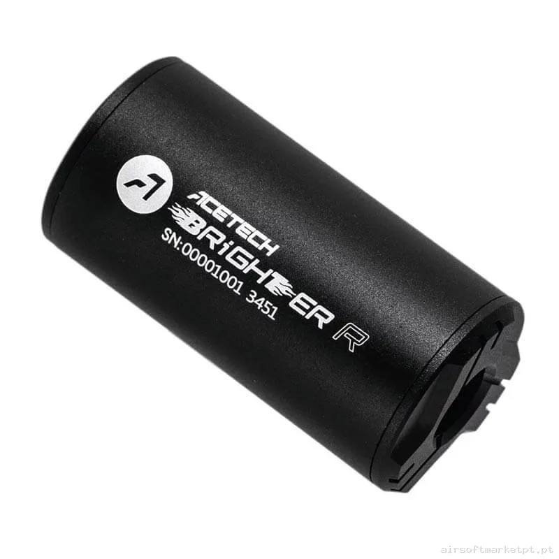Silenciador Externo Trazador Acetech Brighter R negro — Acessórios & Componentes — Airsoft Market PT