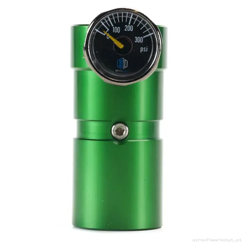 Regulador HPA Mechlabs Flo J 40-200 Psi verde — HPA & Linhas — Airsoft Market PT
