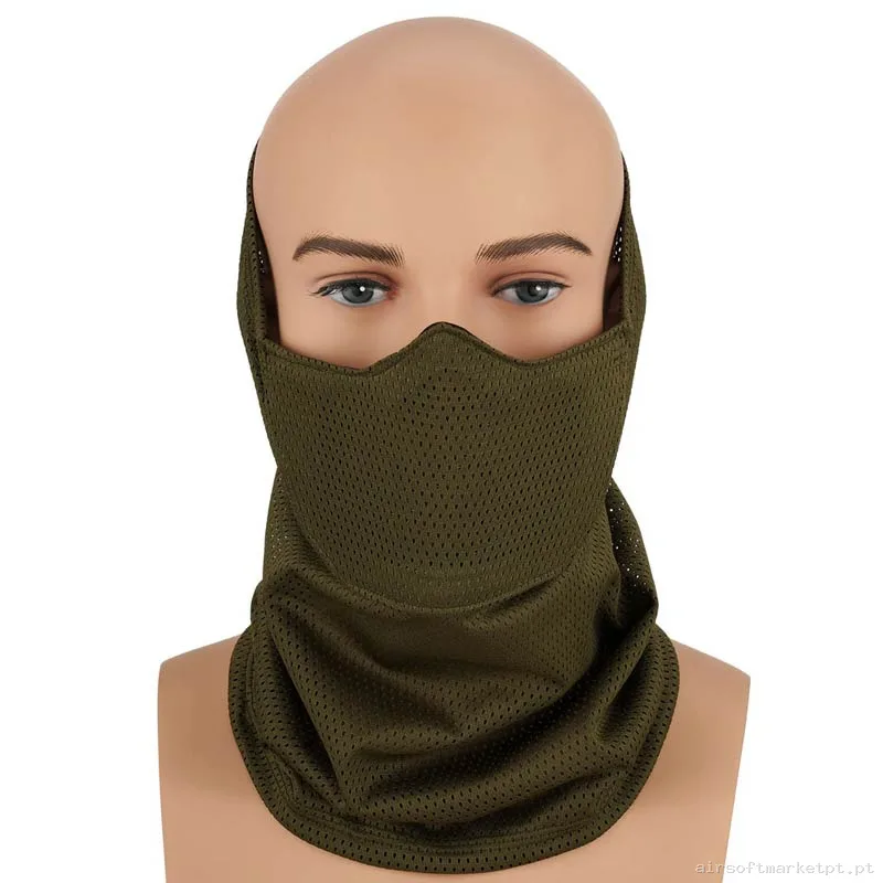 Máscara Proteção Balaclava Cygnus Armory Face Warrior Defender verde od — Proteção Ocular & Facial — Airsoft Market PT