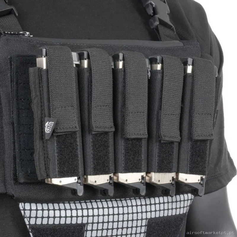 Pouch X5 Pistola Delta Tactics Speedsoft Negro — Coletes & Rigs — Airsoft Market PT (foto 2)