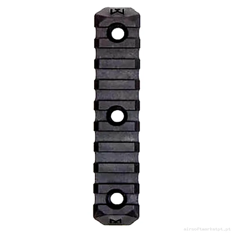 Externo Trilho M-Lok PTS 9 Slot preto — Acessórios & Componentes — Airsoft Market PT