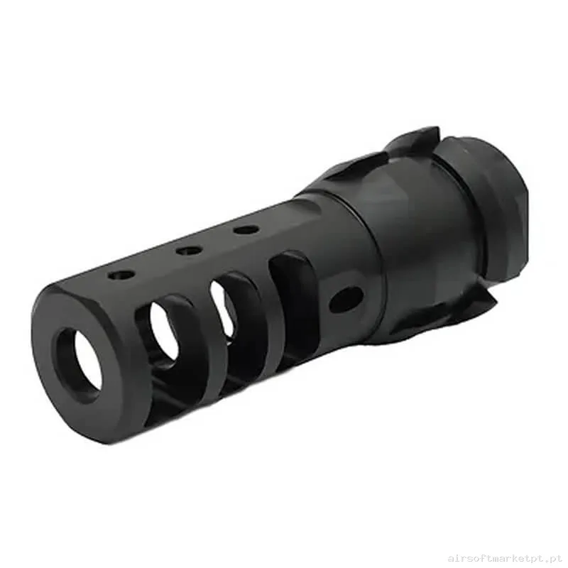 Externo Quebra-chamas PTS Dead Air Keymo Muzzle Brake negra — Acessórios & Componentes — Airsoft Market PT