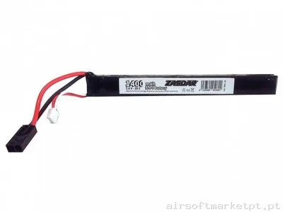 Batería LI-PO 7,4/1400 Zasdar — Baterias & Carregadores — Airsoft Market PT