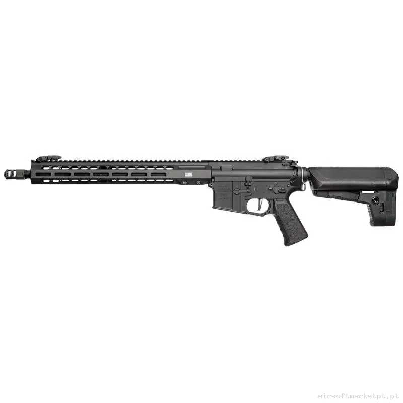 Réplica AEG M4 Krytac Trident Mk3 Barrett Rec7 Carbine Ecu ETU 15" M-Lok preta — Rifles de Assalto (AR/M4/AK) — Airsoft Market PT