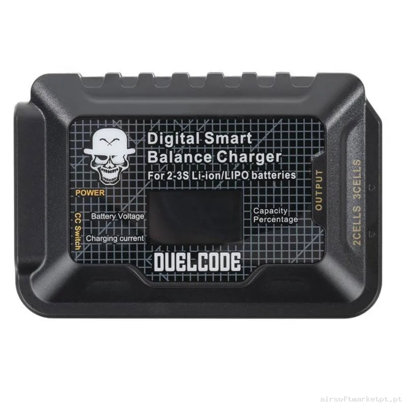 Carregador Balanceador Bateria Lipo/Li-Ion Automático Duel Code Inteligente 7.4v/11.1v — Carregadores / Magazines — Airsoft Market PT