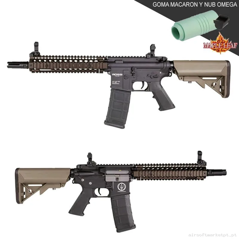 Réplica Rossi Mk18 Marsoc Neptune 9" Tan - Maple Leaf Upgrade - Gatillo Electronico Óptico — Rifles de Assalto (AR/M4/AK) — Airsoft Market PT