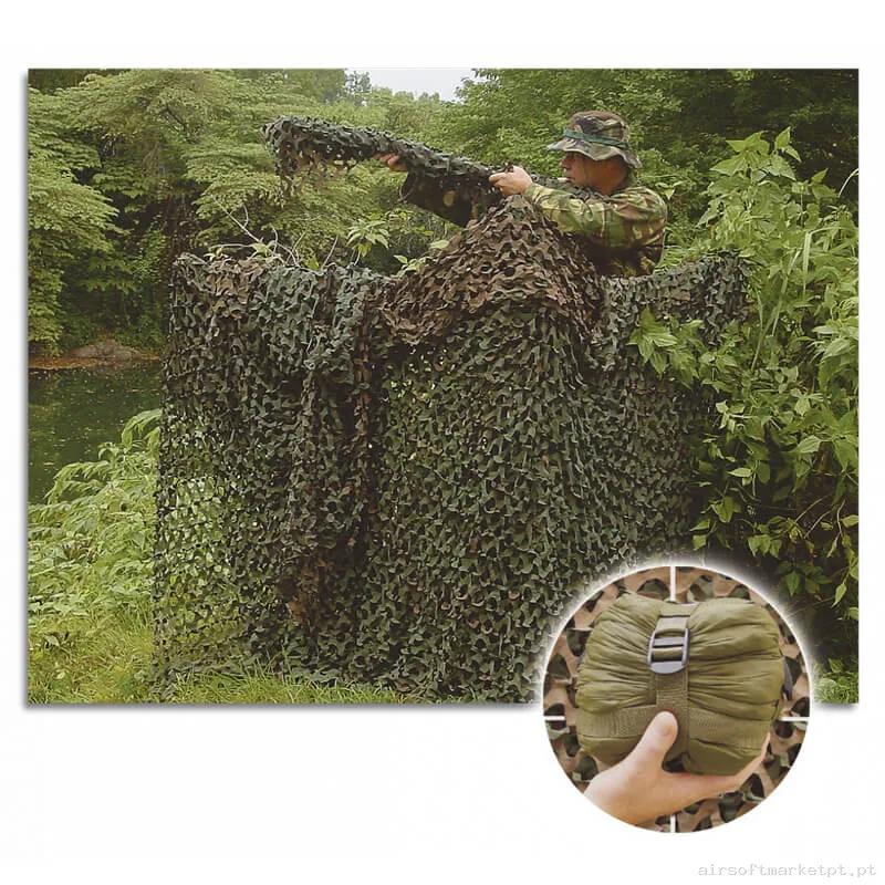 Rede de Camuflagem Camo Systems 3x2.4m verde od — Gear Táctico — Airsoft Market PT