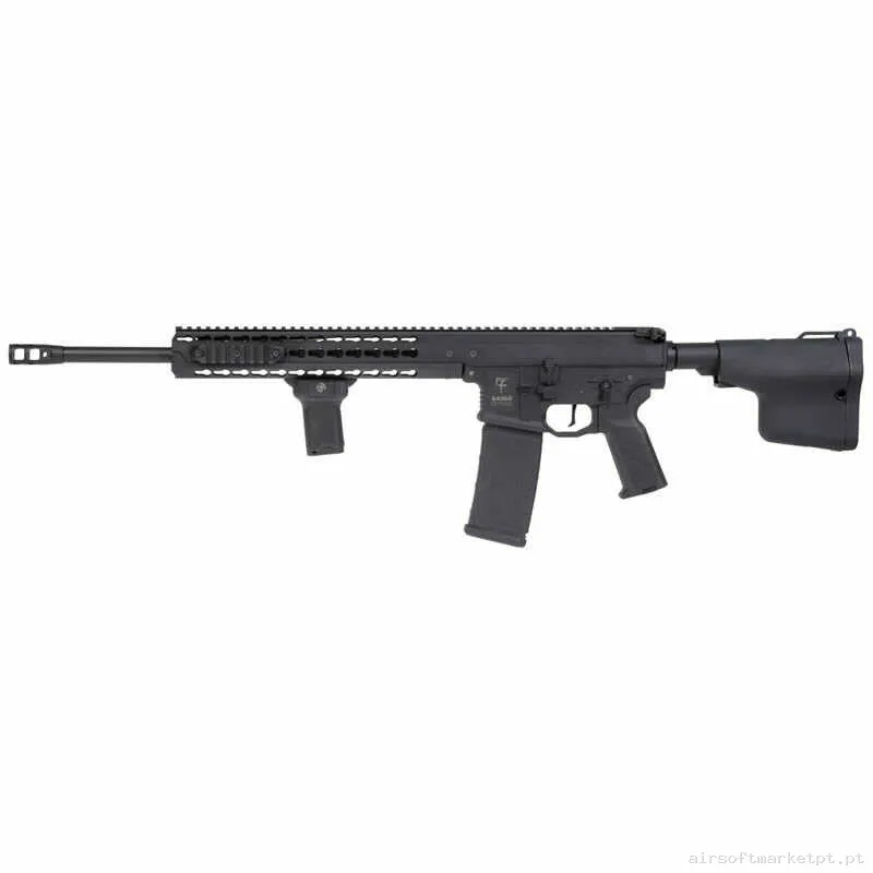 Réplica AEG M4 DMR Saigo Bushido Meiyo negra (Hex Custom) (Reac) — Rifles de Assalto (AR/M4/AK) — Airsoft Market PT