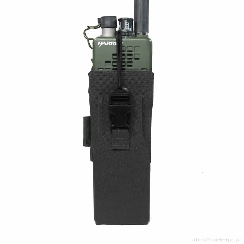 Pouch Portaradio Warrior Assault Láser Cut Mbitr/Harris Radio negro — Coletes & Rigs — Airsoft Market PT