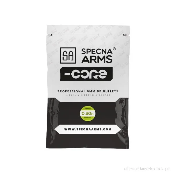 BBs Bio 0.30g Specna Arms Core 1000 Bbs Brancas — Munição (BBs) — Airsoft Market PT