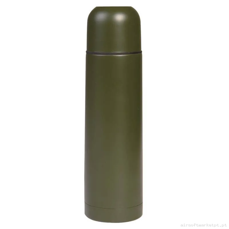 Termo Mil-Tec Vakuum S/Steel 0.5l verde od — Outros — Airsoft Market PT