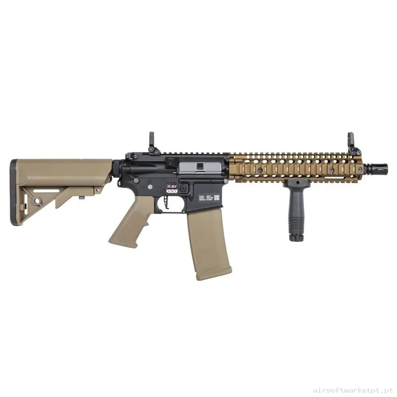 RÉPLICA AEG MK18 DANIEL DEFENSE SA-P19 PRIME ASTER II MOTOR BRUSHLESS SPECNA ARMS NEGRA/BRONCE — Rifles de Assalto (AR/M4/AK) — Airsoft Market PT (foto 2)