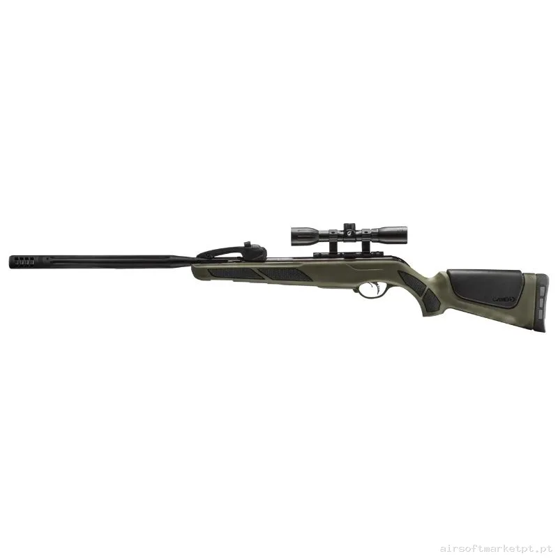 Airgun Gas Pistão 5.5mm Carabina Gamo Swarm Maxxim Igt 24j com Mira 4x32wrh verde od — Rifles de Assalto (AR/M4/AK) — Airsoft Market PT