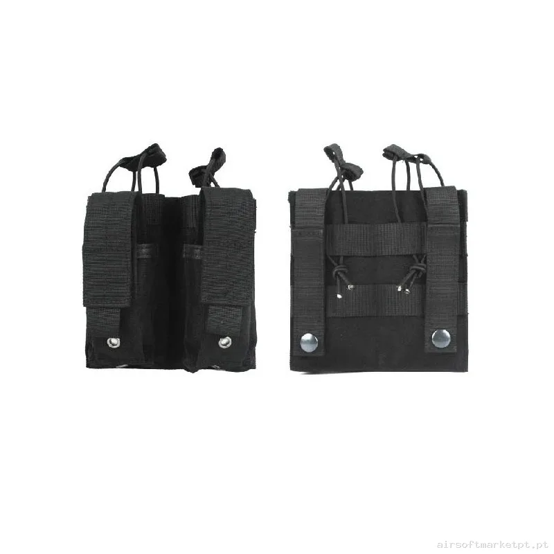 Pouch Portacargador Molle Modular doble M4+Pistola - Negro — Coletes & Rigs — Airsoft Market PT