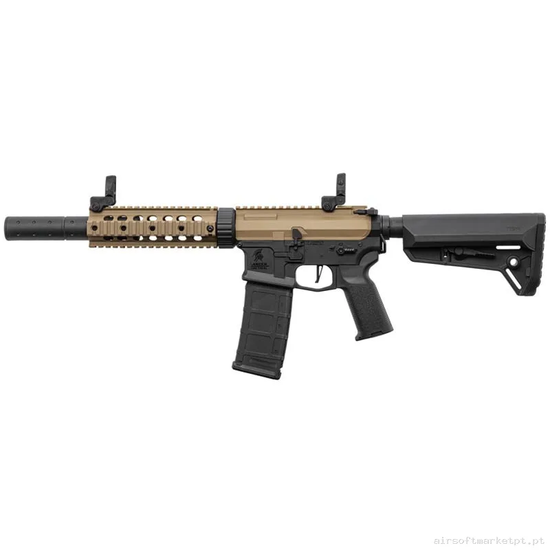 Réplica airsoft AEG M4 Lancer Tactical LT-15 Gen.2 Sd Nsr Combo Bitono preta/Tan — Rifles de Assalto (AR/M4/AK) — Airsoft Market PT