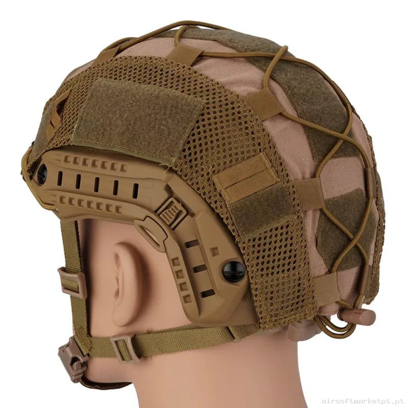 Capa de Capacete Fast Velcro Cygnus Armory coyote — Capacetes — Airsoft Market PT