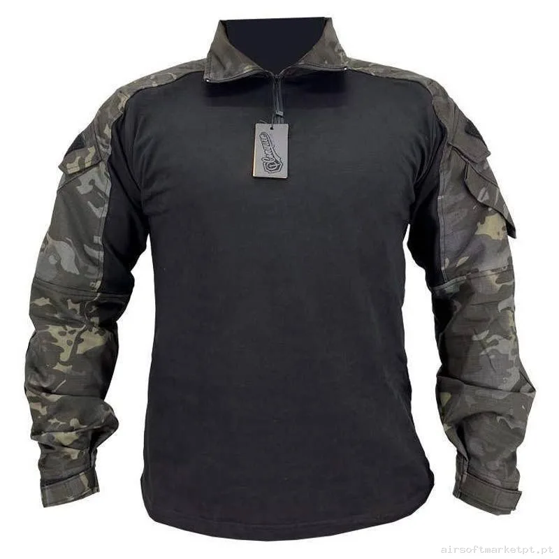 Camiseta Combate Conquer Dlx Multicam Black - M — Vestuário (Fardas) — Airsoft Market PT