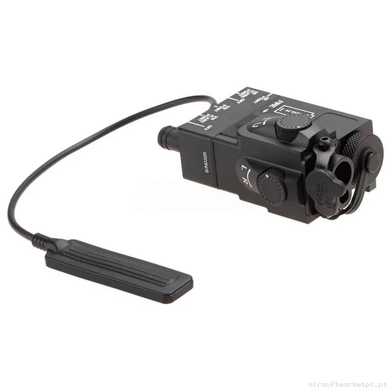 Externo An/Peq Dbal Mini Wadsn Laser+Flash Vermelho+Ir+Flash Ir negro — Acessórios & Componentes — Airsoft Market PT