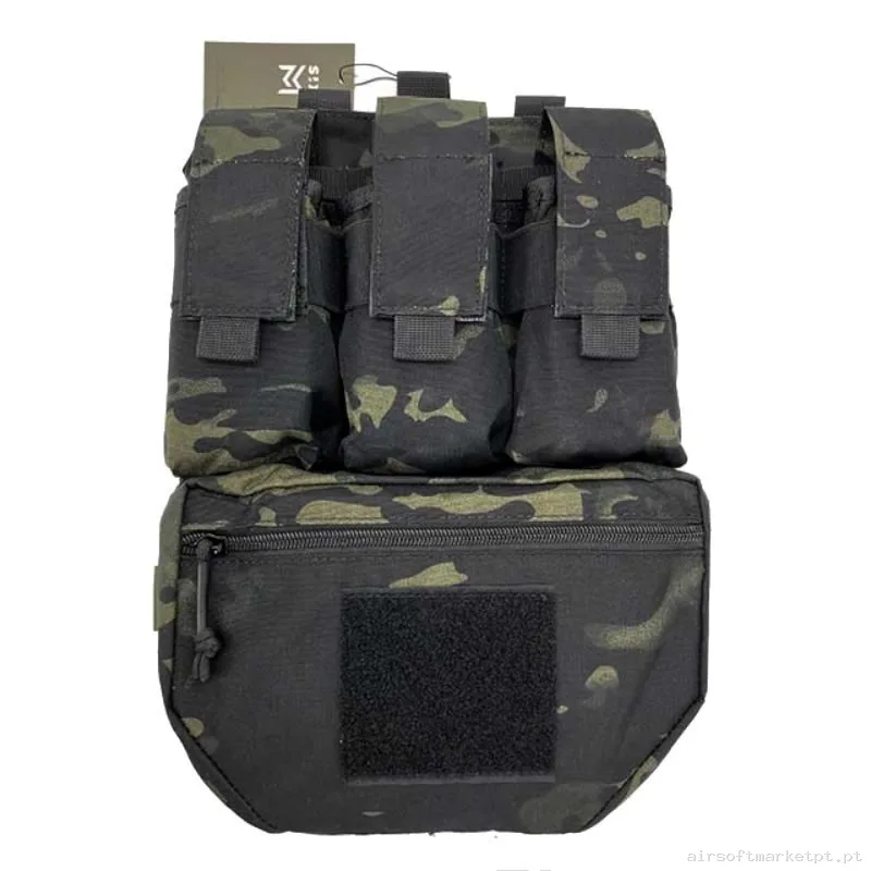 BACKPANEL SIXMM MOLLE MULTICAM BLACK — Coletes & Rigs — Airsoft Market PT