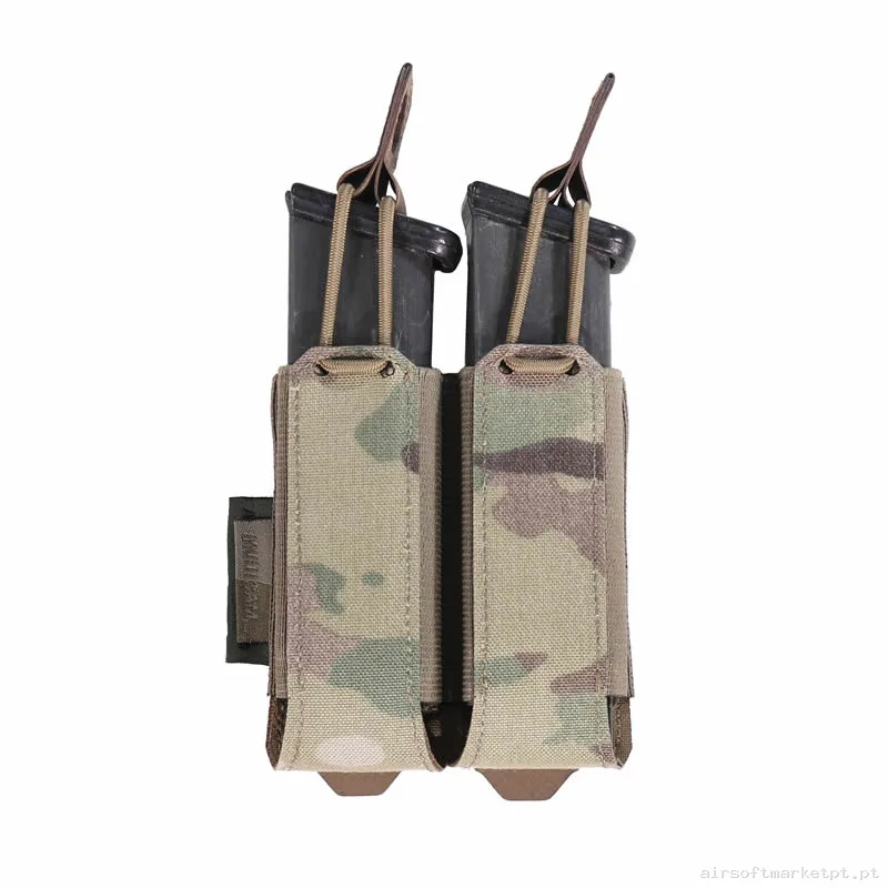 Pouch Magazine Pouch Doble Pistola 9mm Warrior Assault Laser Cut Open Top multicam — Carregadores / Magazines — Airsoft Market PT