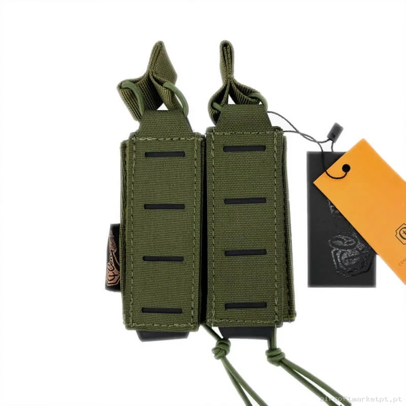 Pouch Magazine Pouch Doble Pistola Conquer Open Top verde od — Carregadores / Magazines — Airsoft Market PT