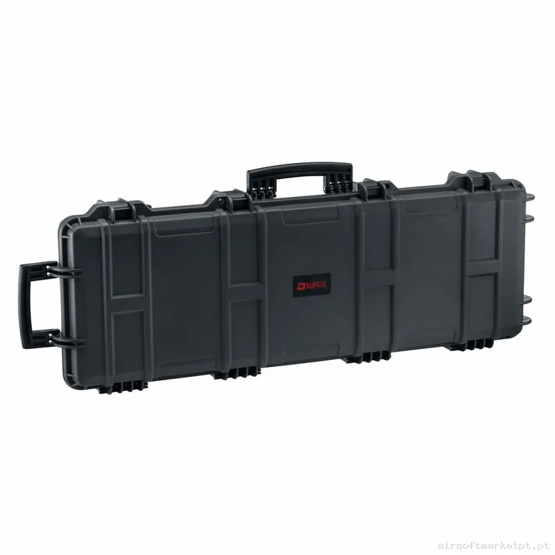 Maleta Rígida Porta Fuzis Nuprol 103 Cm Waterproof Briefcase Com Espuma Pré-Cortada Cinza — Sacos & Mochilas — Airsoft Market PT