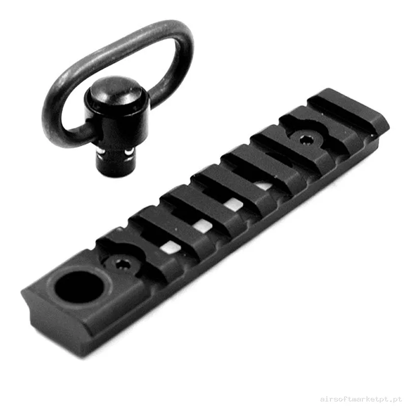 Externo Trilho Keymod QD Oem 8 Slot preto — Acessórios & Componentes — Airsoft Market PT