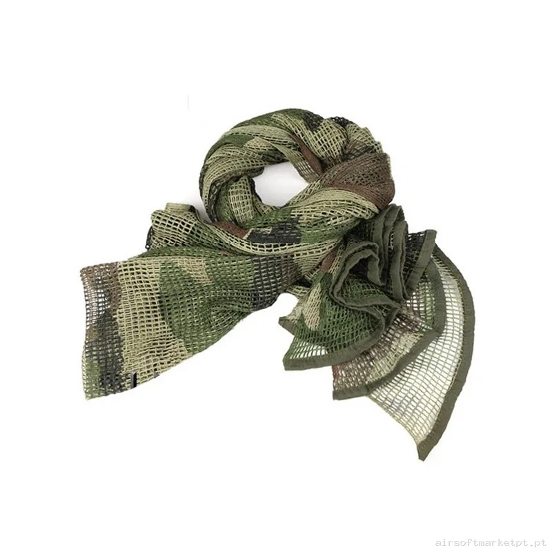 Lenço Tático Oem Malha Woodland — Proteção Ocular & Facial — Airsoft Market PT