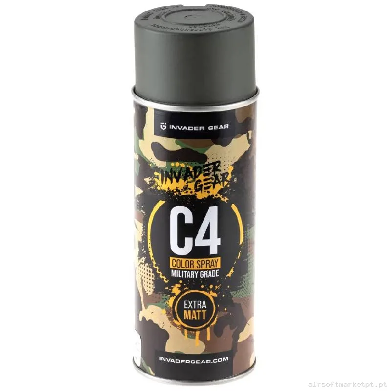Pintura Spray Invader Gear C4 Mil Grade Color Ral7009 — Outros — Airsoft Market PT