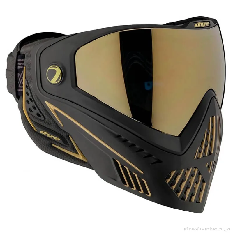 Máscara Dye I5 Thermal Goggle Onyx Black Gold 2.0 — Proteção Ocular & Facial — Airsoft Market PT
